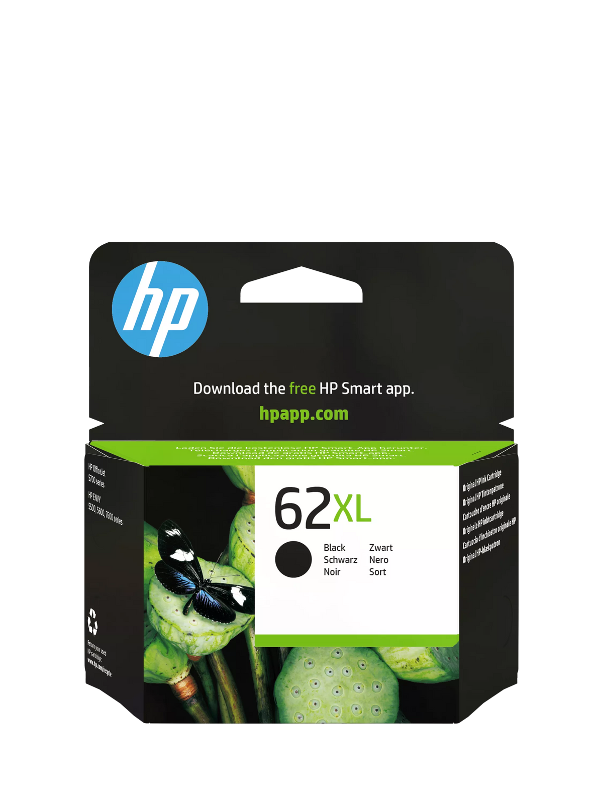 HP 62 XL black ink cartridge - British product