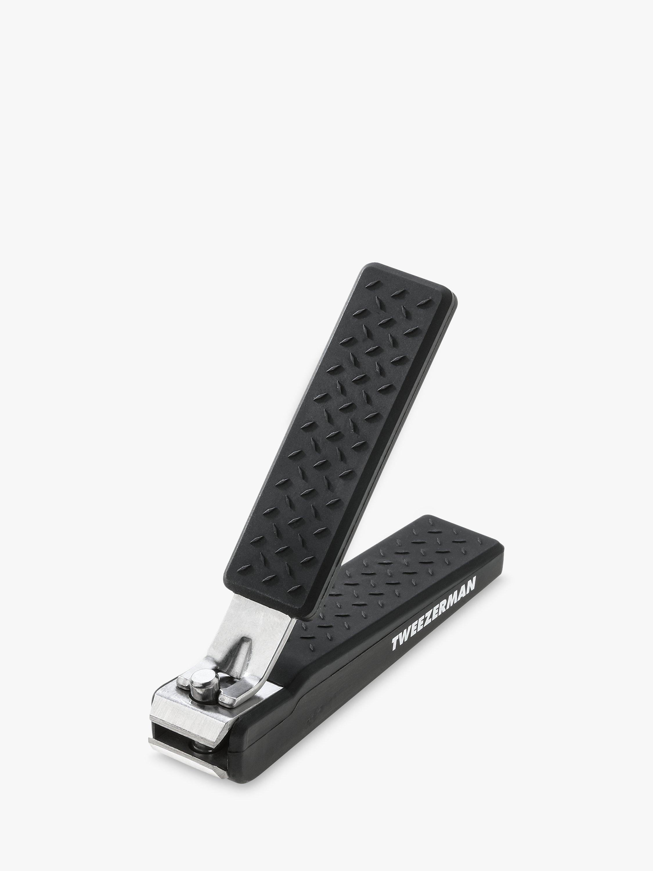 Tweezerman precision grip toenail clippers in black (British brand)