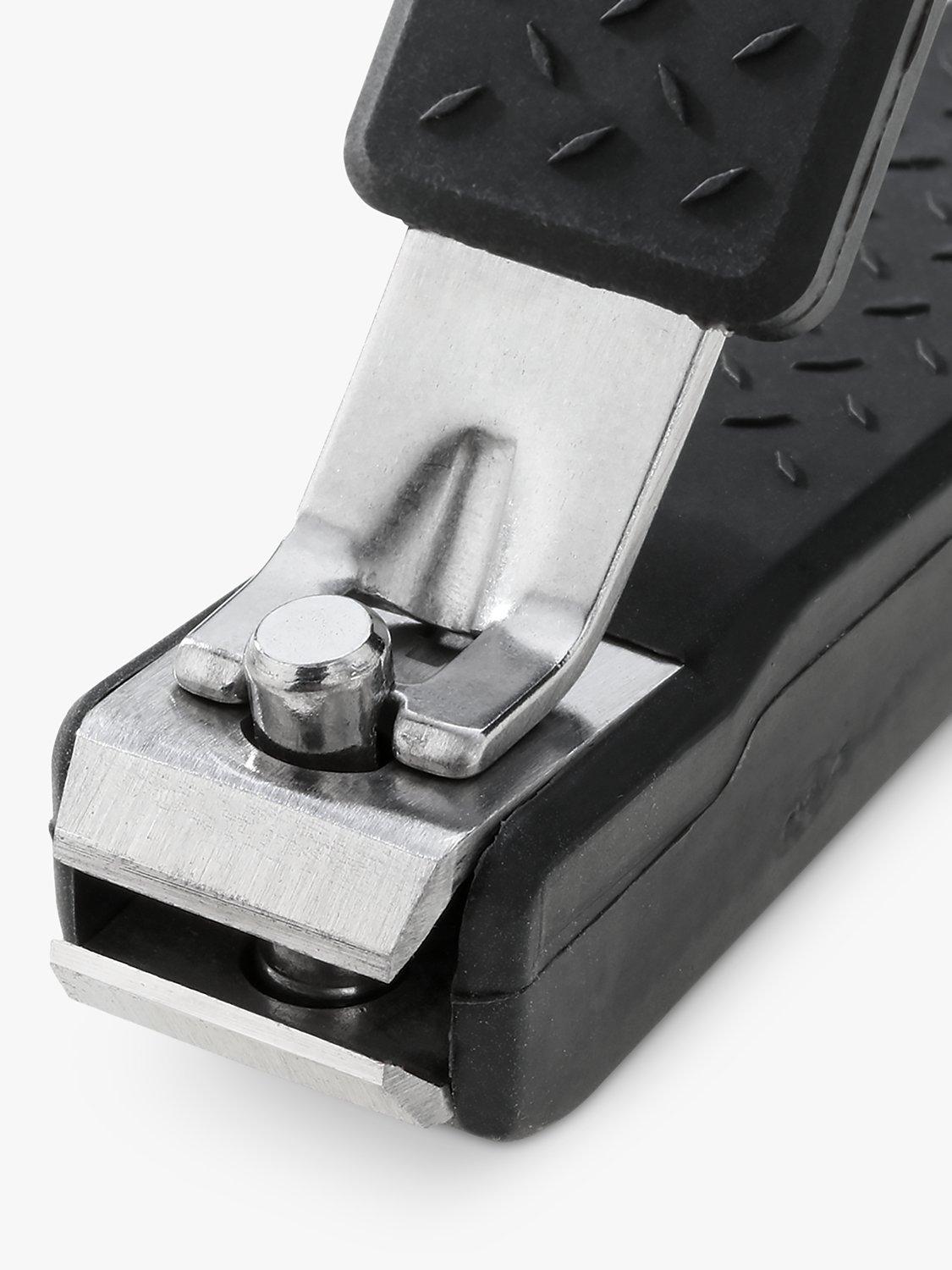 Tweezerman precision grip toenail clippers in black (British brand)