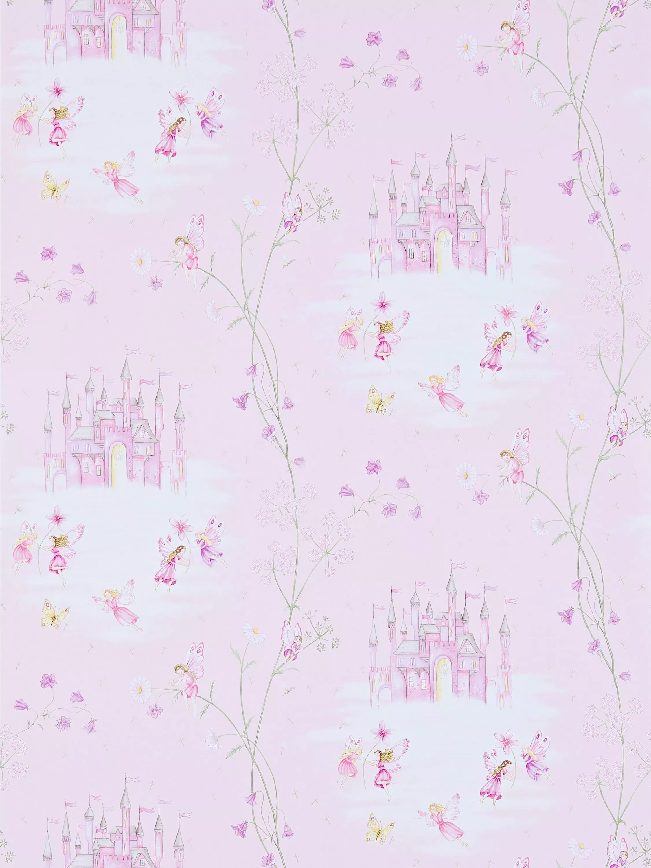 Sanderson fairy castle wallpaper (British brand)