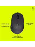 Logitech wireless computer mouse in black, UK version