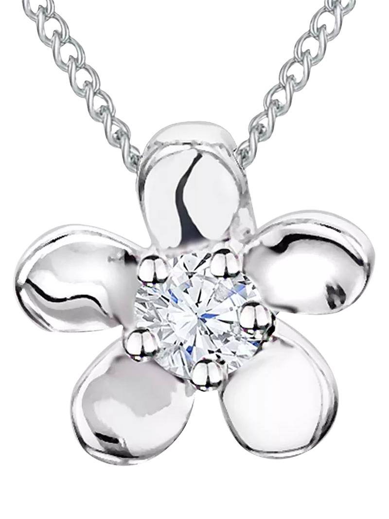 Jools by Jenny Brown pendant, silver, cubic zirconia, imported from the UK