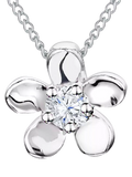 Jools by Jenny Brown pendant, silver, cubic zirconia, imported from the UK