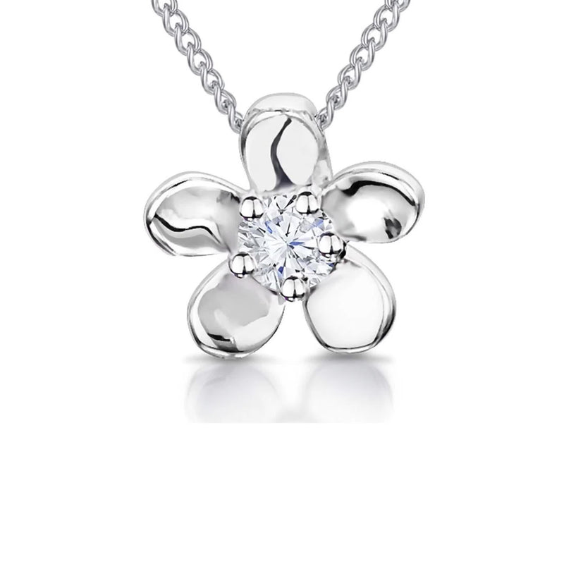 Jools by Jenny Brown pendant, silver, cubic zirconia, imported from the UK