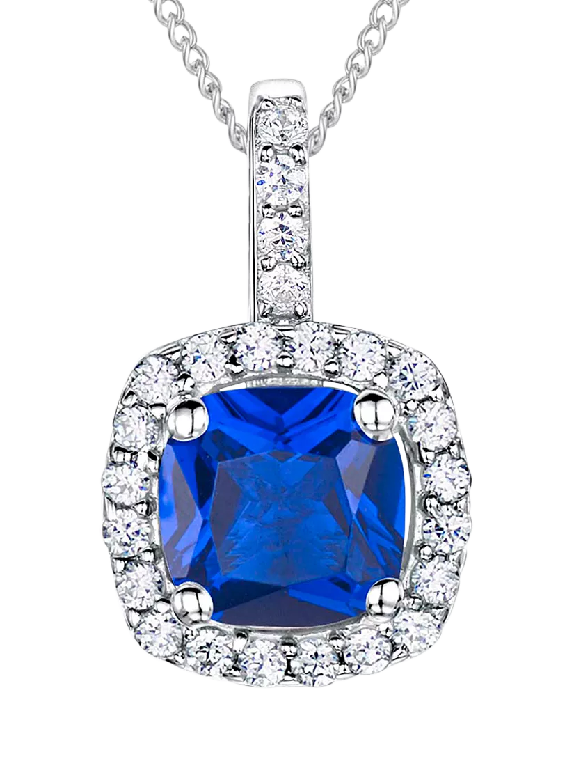 Jools by Jenny Brown Cubic Zirconia Curved Square Necklace