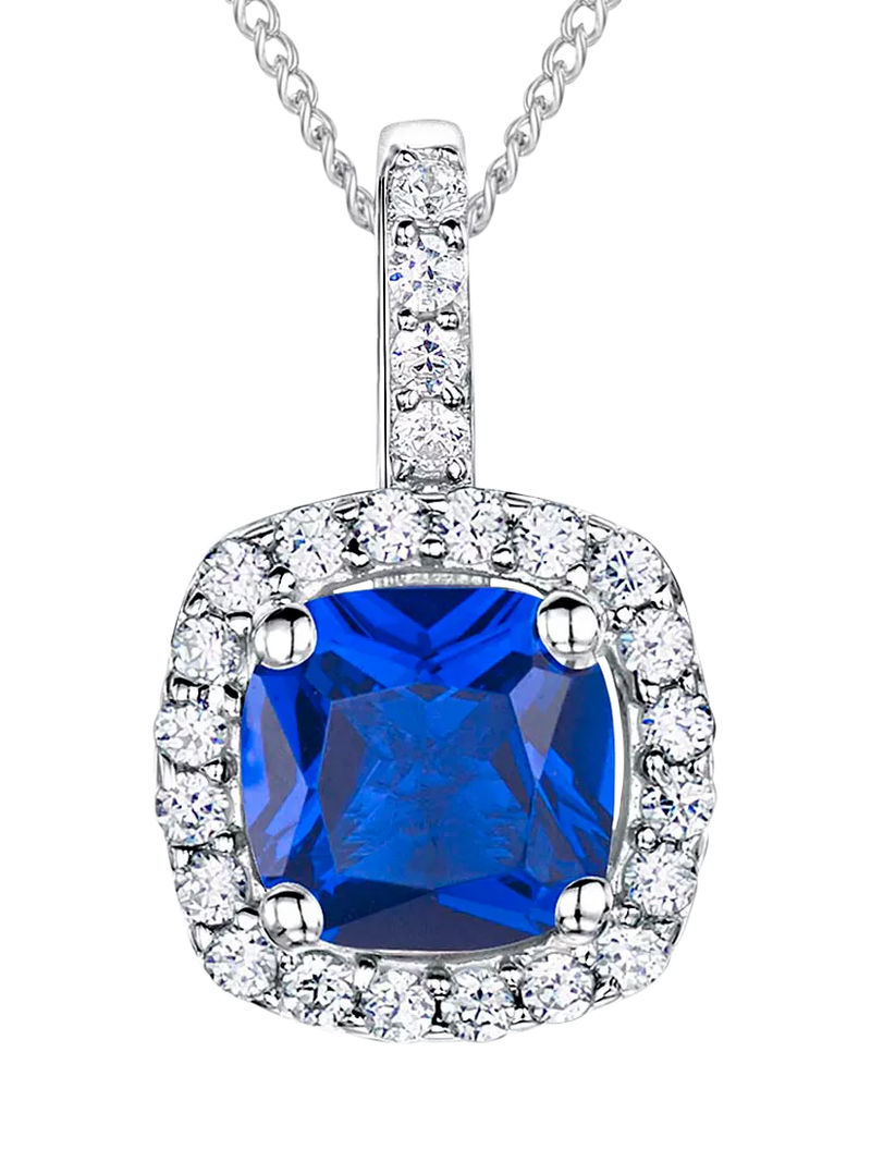 Jools by Jenny Brown Cubic Zirconia Curved Square Necklace