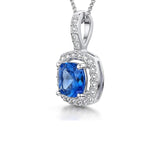 Jools cubic zirconia curved square necklace 16 inch, imported from the UK