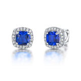 Jools by Jenny Brown cubic zirconia cushion stud earrings, imported from the UK
