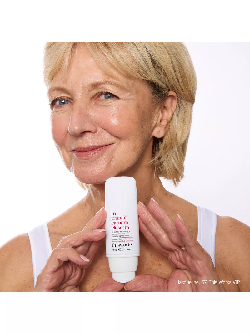 This Works In Transit Camera Close-Up primer moisturiser 40ml (British brand)