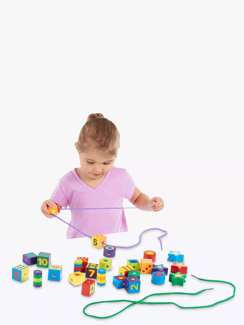 Melissa & Doug lacing beads counting toy, UK version
