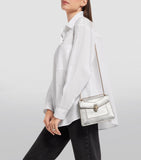 Bvlgari Serpenti Forever shoulder bag silver calf leather (British brand)