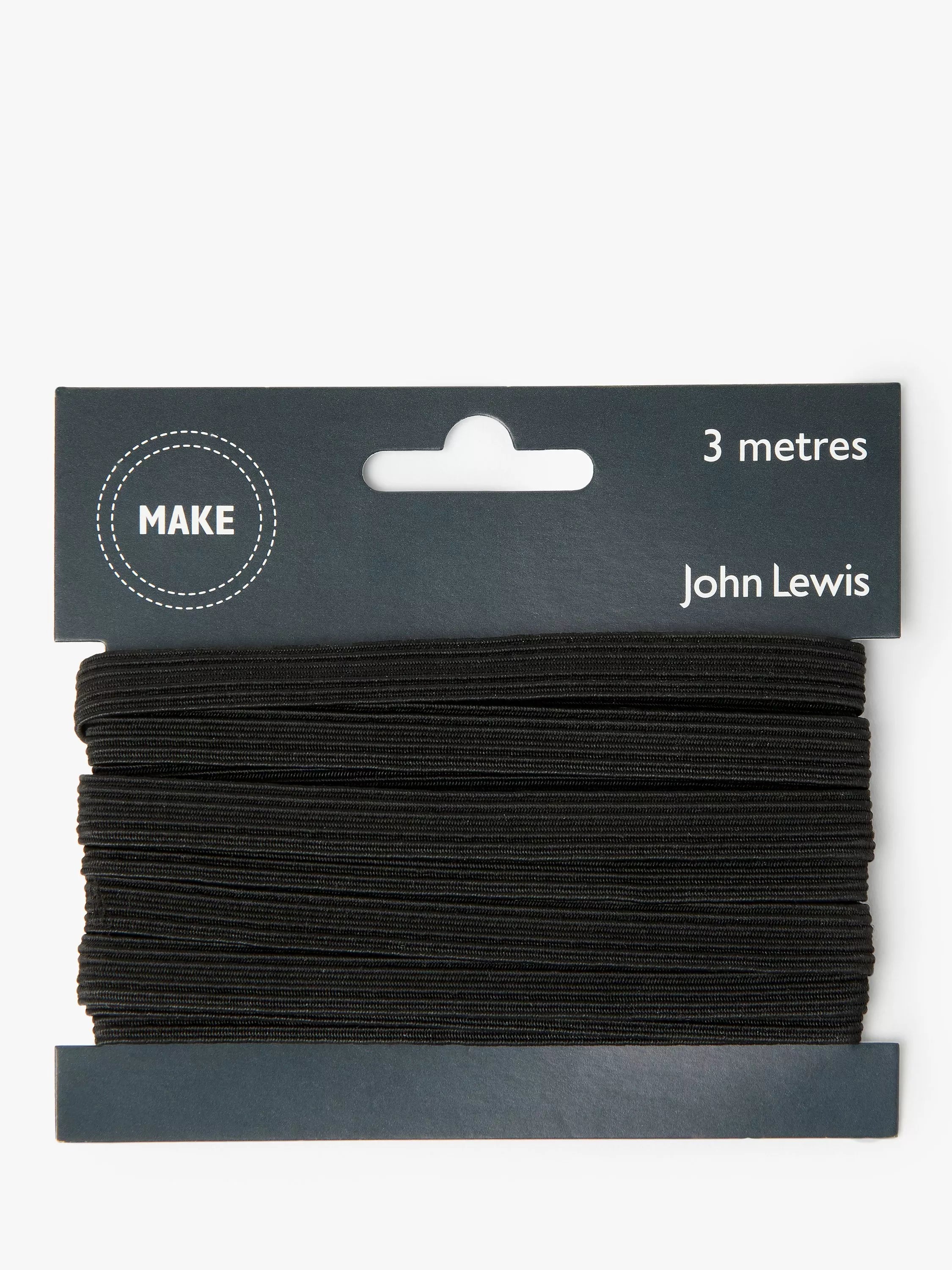 John Lewis 9mm elastic cord 3m, imported from the UK