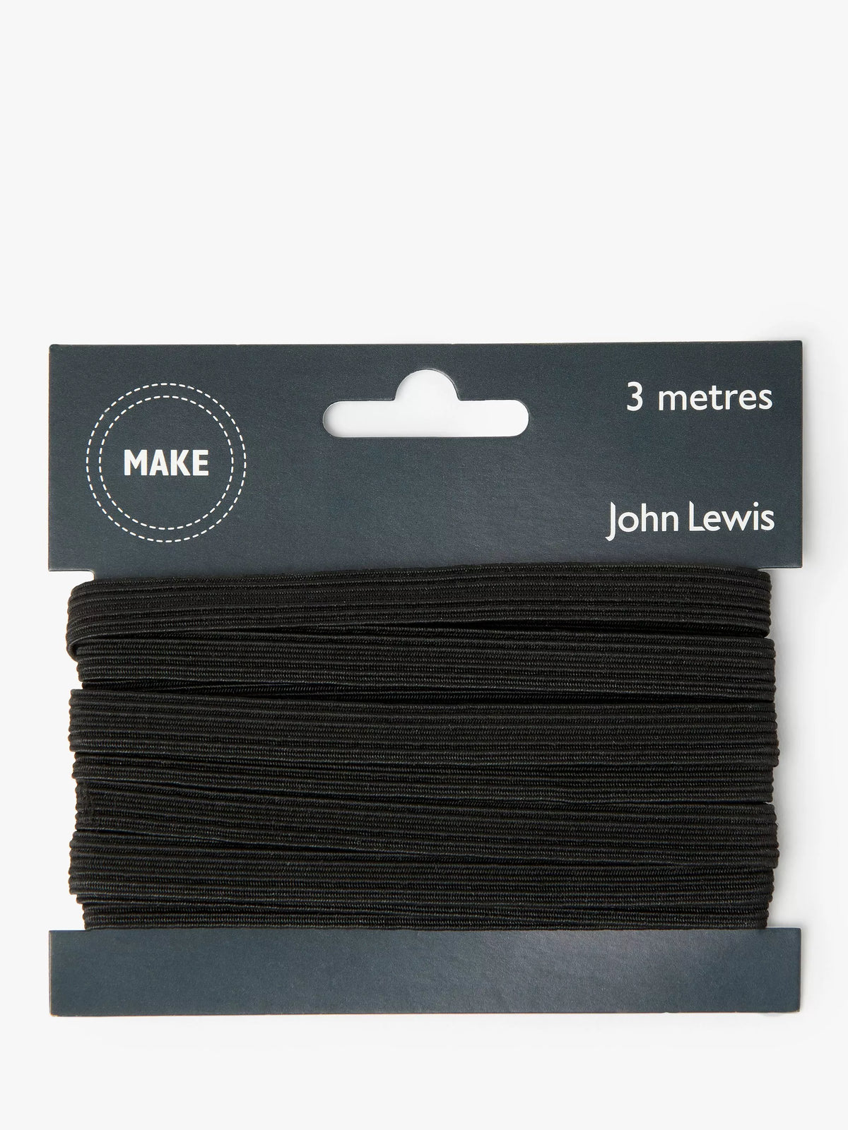 John Lewis 9mm elastic cord 3m, imported from the UK