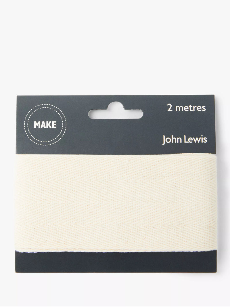 John Lewis Herringbone Tape 50mm x 2m