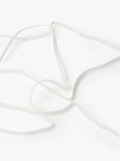 John Lewis Hvit Elastisk Snøre 6 mm Bredde, 3 Meter Lang, Polypropylen/Gummiblanding - Kjøp online hos McGrocer