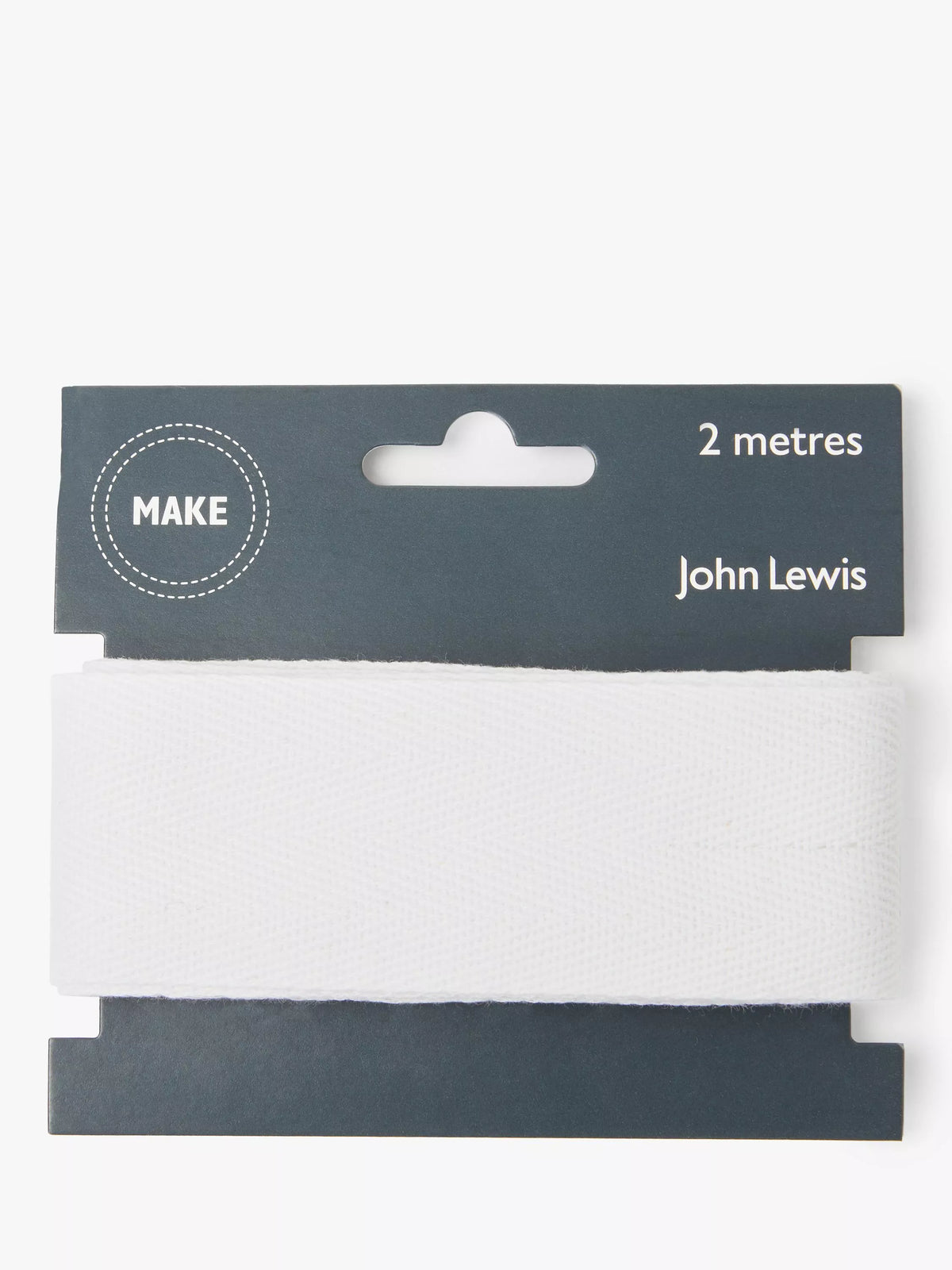 John Lewis herringbone tape 38mm cotton - British product