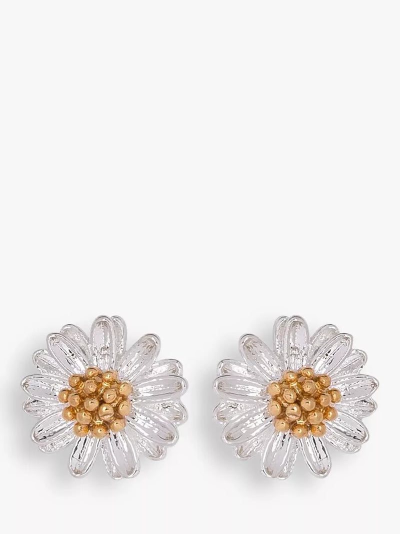 Estella Bartlett Mini Wildflower silver-plated earrings - British product