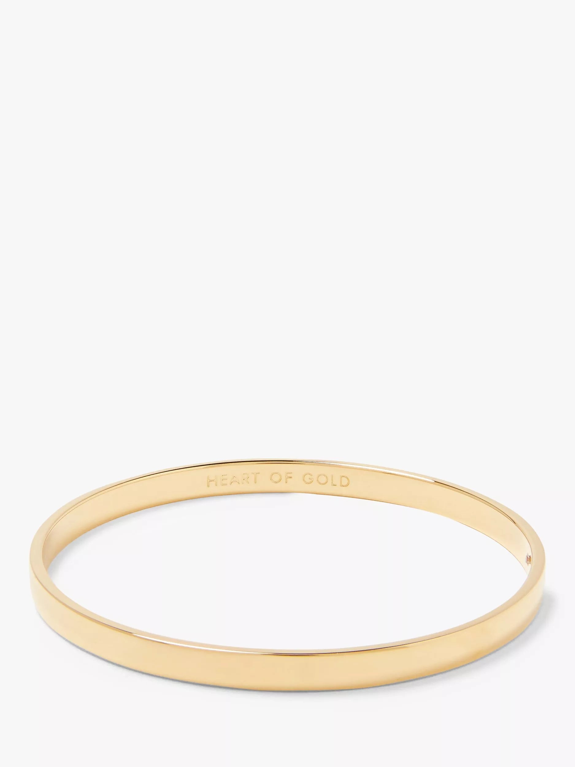 kate spade new york gold bangle engraved heart of gold 6cm - British product