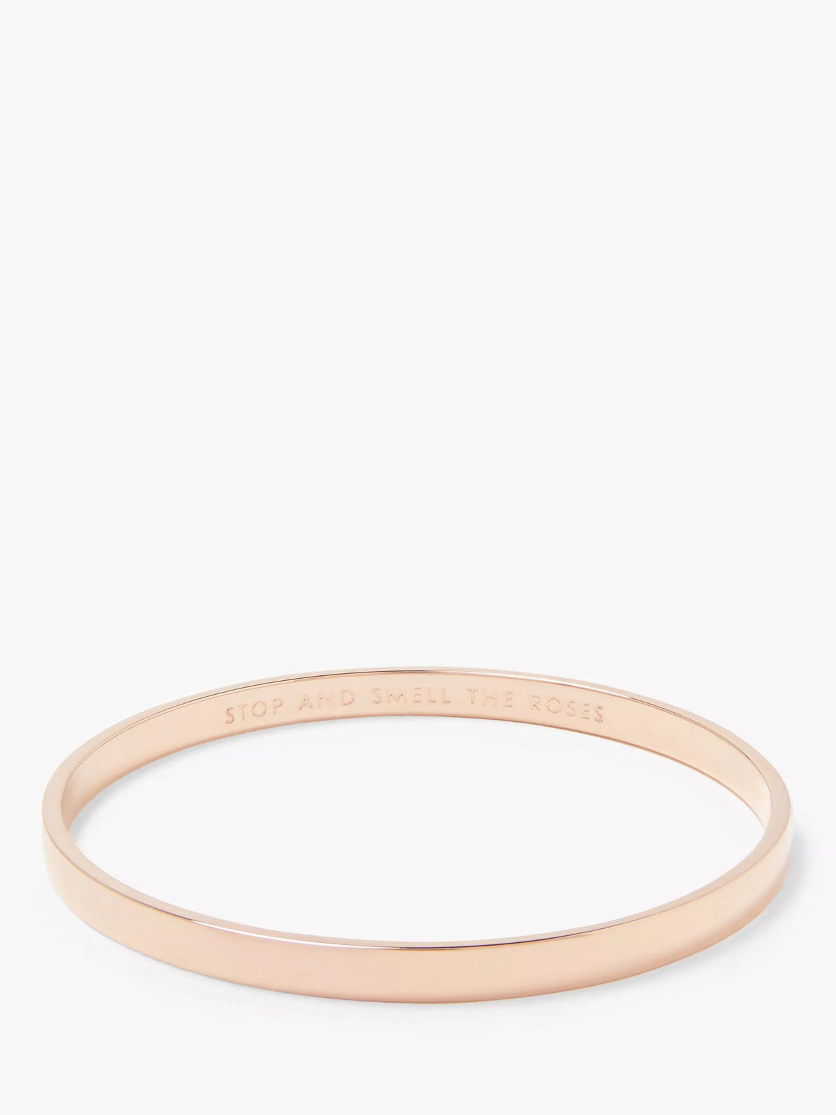 kate spade new york rose gold bangle with inscription (British brand)