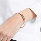 kate spade new york rose gold bangle with inscription (British brand)