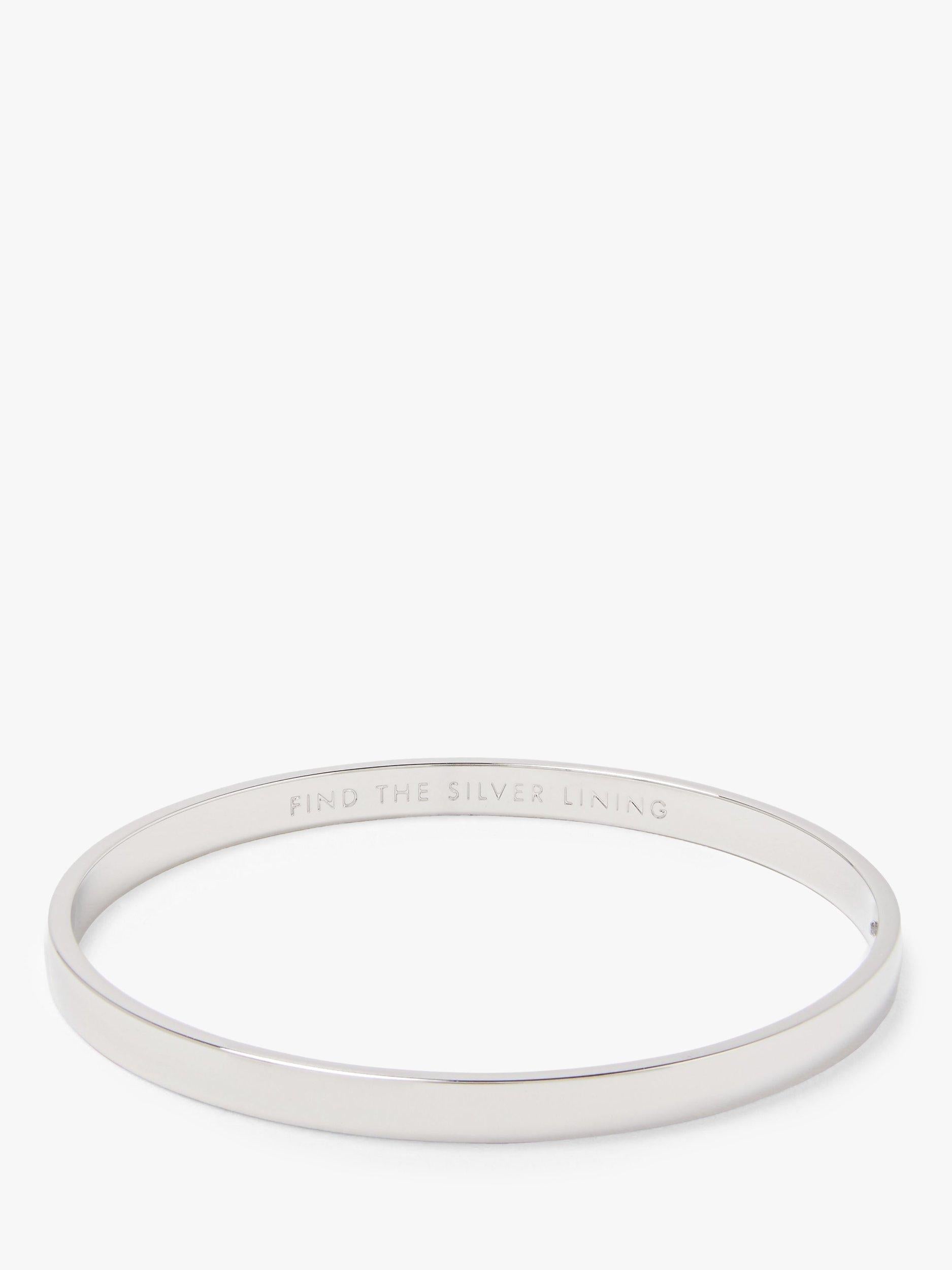kate spade new york Find The Silver Lining Bangle, Silver