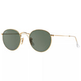 Ray-Ban round metal sunglasses gold green 50mm, imported from the UK