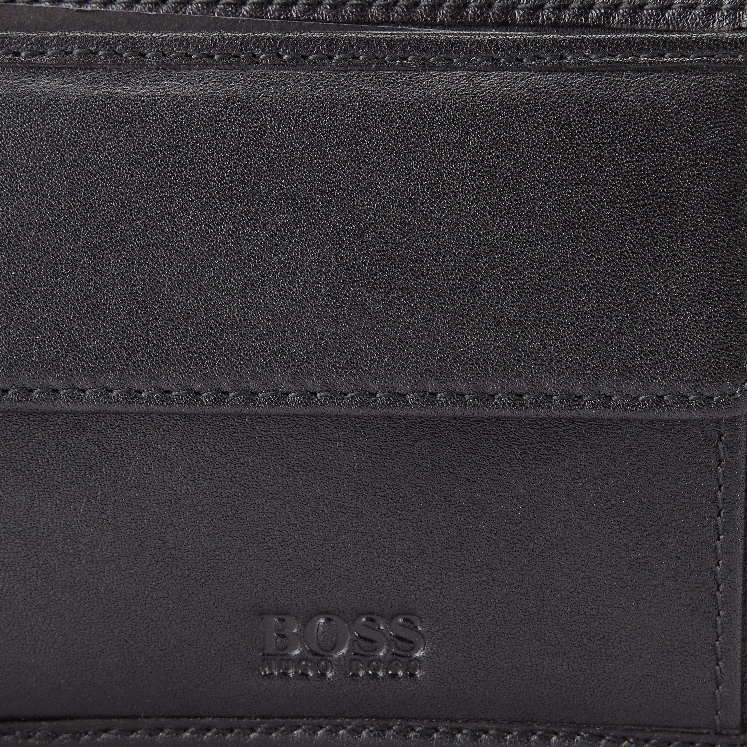 BOSS Asolo bi-fold leather wallet black (British brand)
