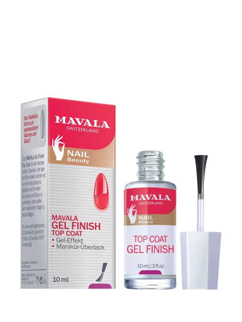 Mavala Gel Effect Nail Polish Top Coat 10ml, imported from the UK