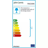 John Lewis Linney Concrete Table Lamp - British product