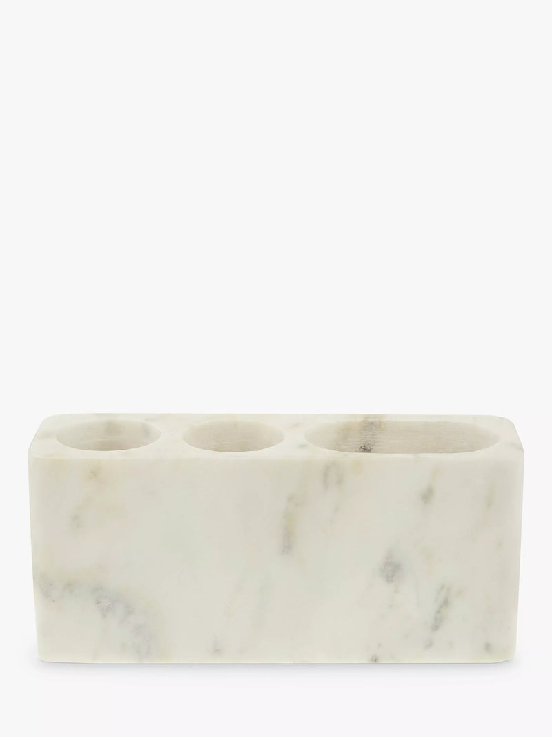 John Lewis marble toothbrush holder white, UK version
