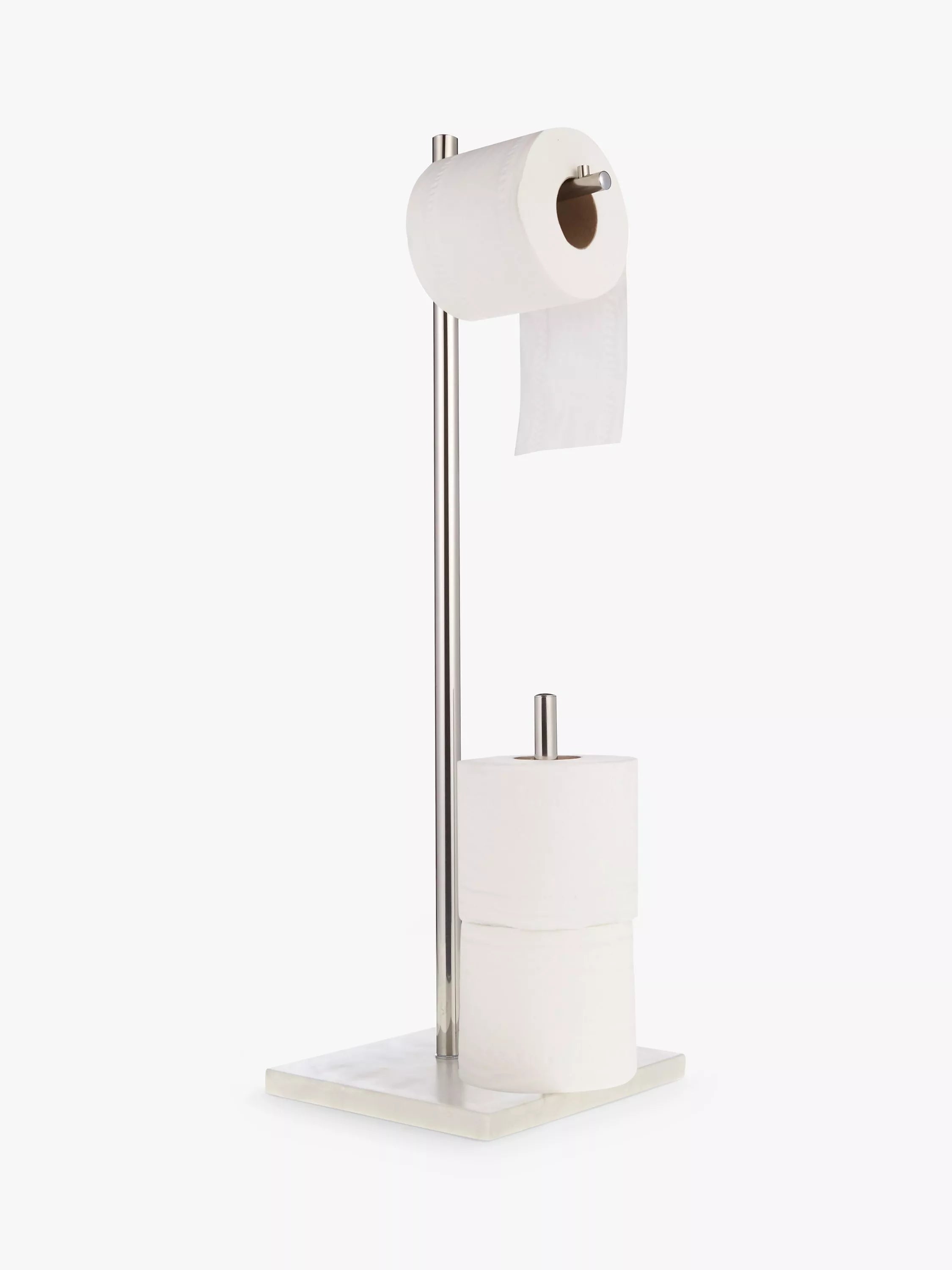 John Lewis white marble toilet butler freestanding storage (British brand)
