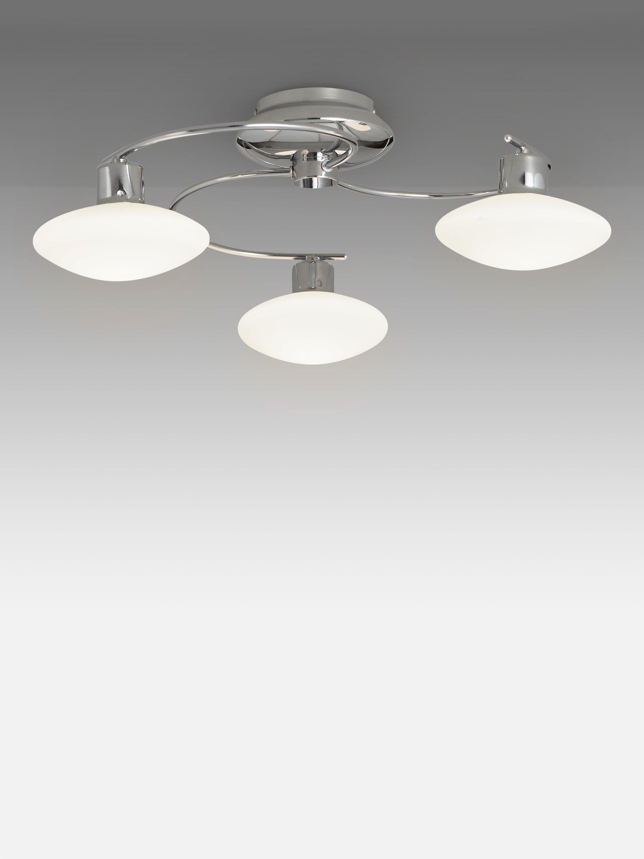 John Lewis Tameo semi flush ceiling light chrome 50cm, UK version