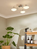 John Lewis Tameo semi flush ceiling light chrome 50cm, UK version