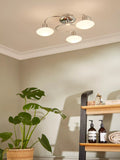 John Lewis Tameo semi flush ceiling light chrome 50cm, UK version