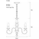 John Lewis Carlita chandelier ceiling light (British brand)