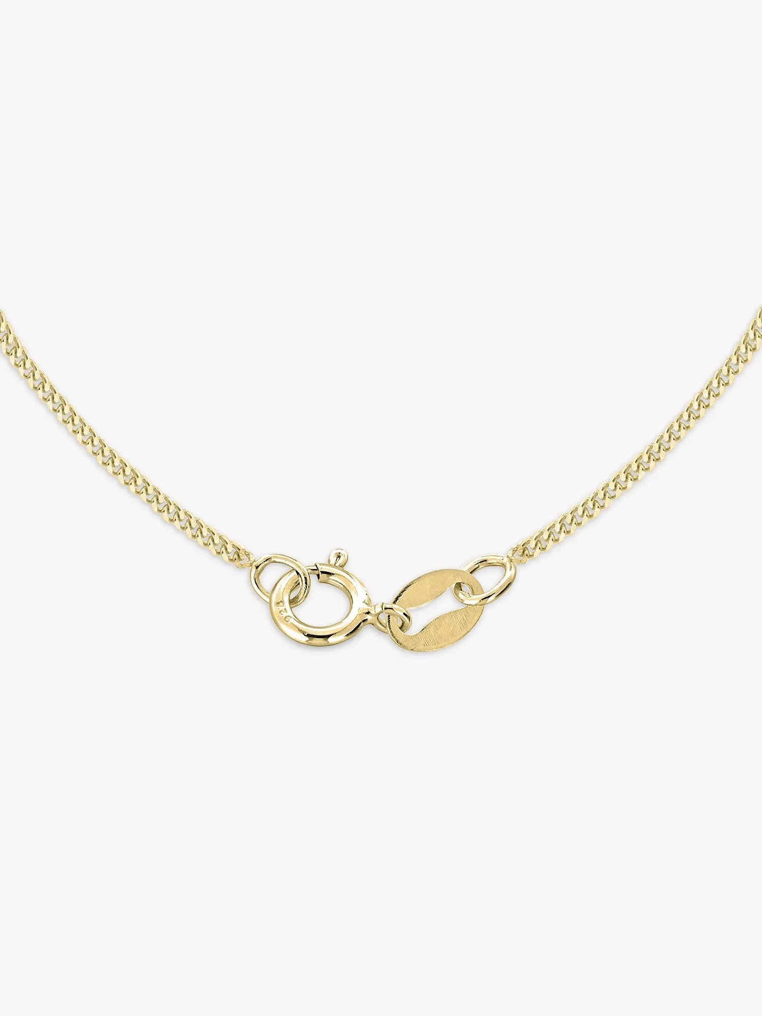 IBB 9ct gold cubic zirconia pendant necklace, UK version