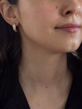 IBB half hoop earrings in 9ct gold with three tones - British product