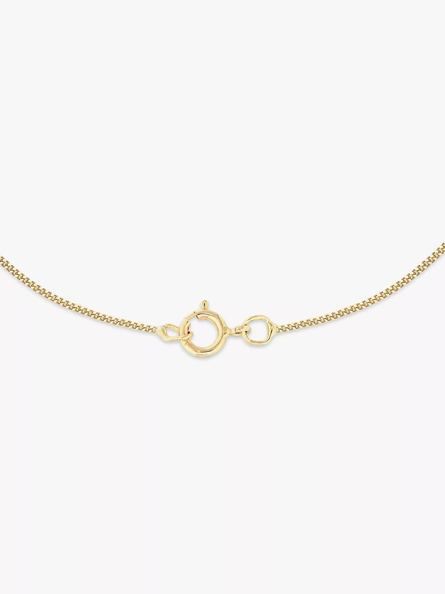 IBB 9ct gold key charm pendant necklace, UK version