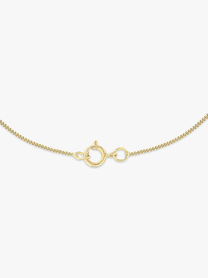 IBB 9ct gold key charm pendant necklace, UK version