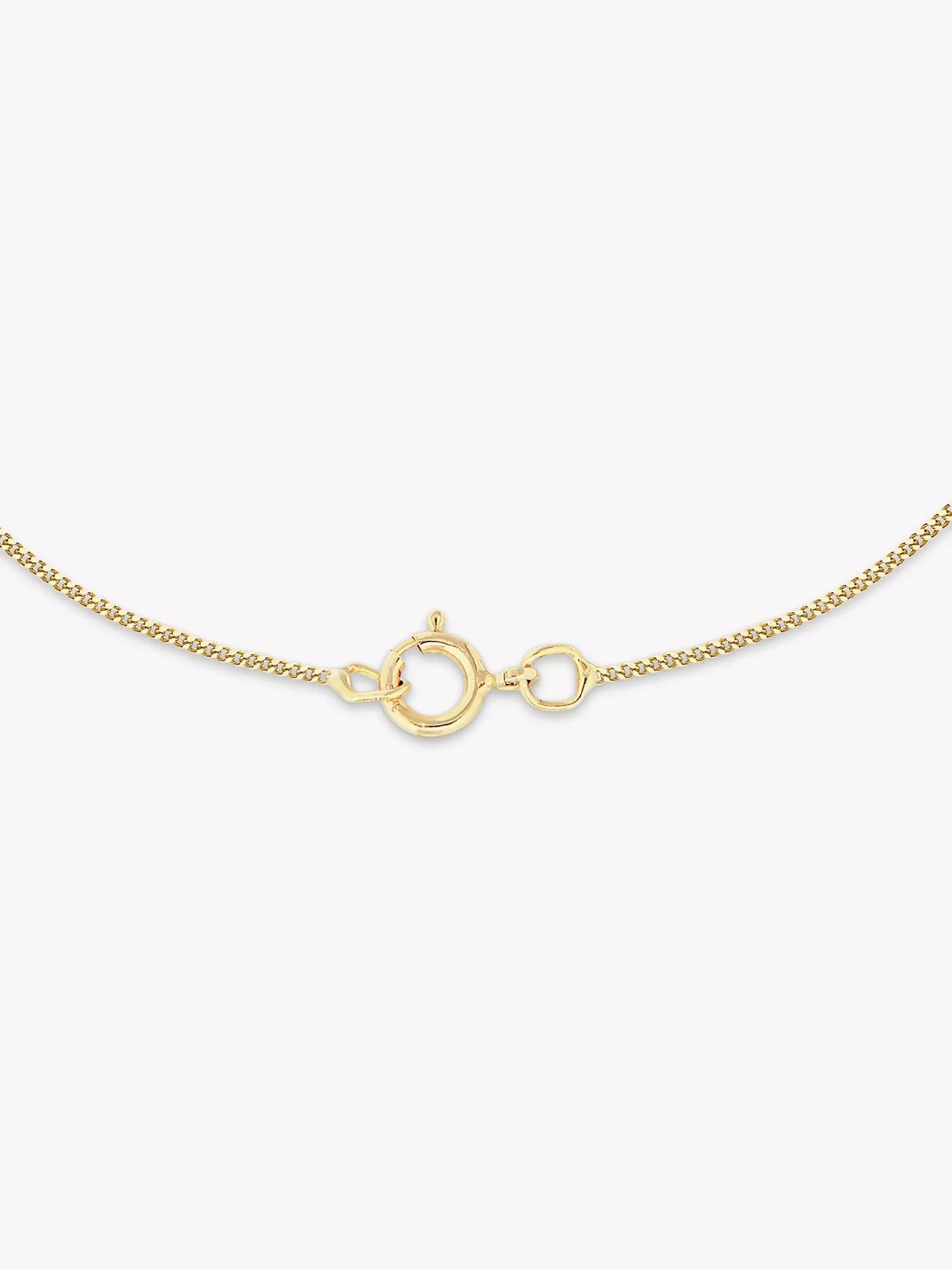 IBB 9ct yellow gold Grecian dog tag pendant necklace - British product