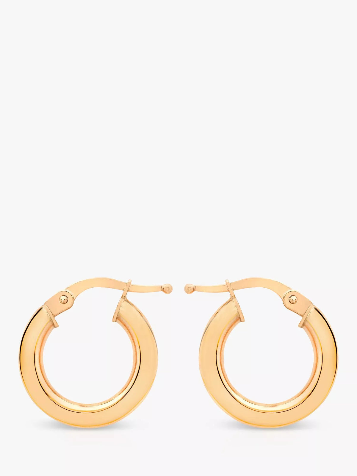 IBB 9ct rose gold creole earrings, UK version