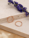 IBB 9ct rose gold hoop earrings, UK version