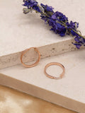 IBB 9ct rose gold hoop earrings, UK version