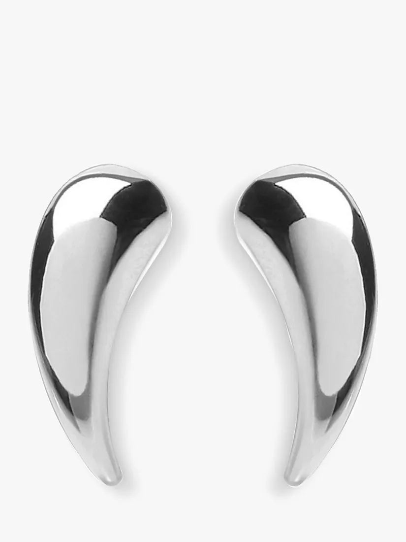 IBB stud earrings 9ct white gold (British brand)