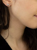 IBB stud earrings 9ct white gold (British brand)