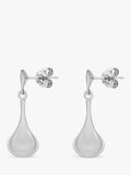 IBB bell drop earrings 9ct white gold, imported from the UK