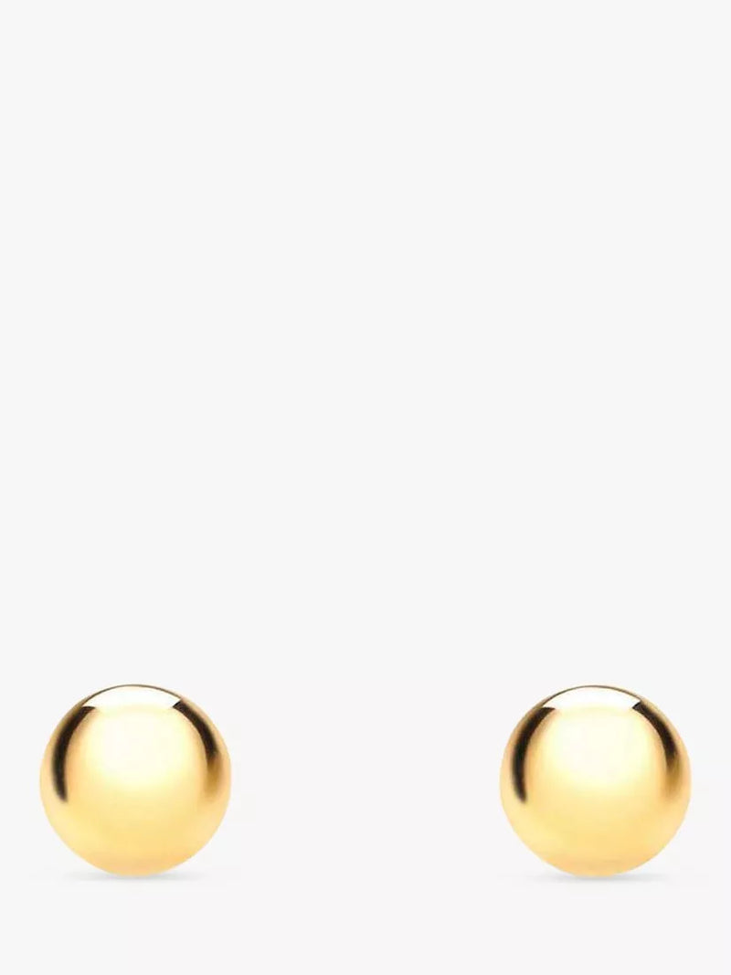 IBB 18ct Gold Ball Stud Earrings 3mm