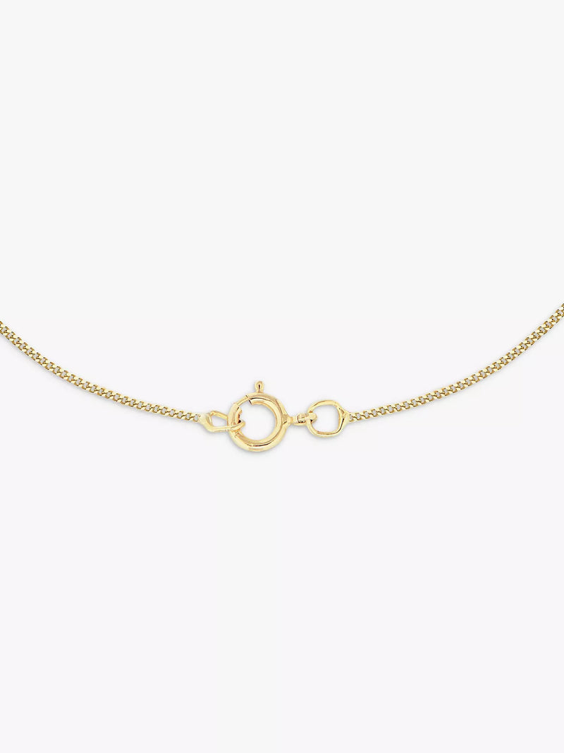 IBB 9ct yellow gold cross pendant with cubic zirconia, imported from the UK