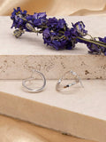 IBB 9ct white gold creole earrings 19mm - British product