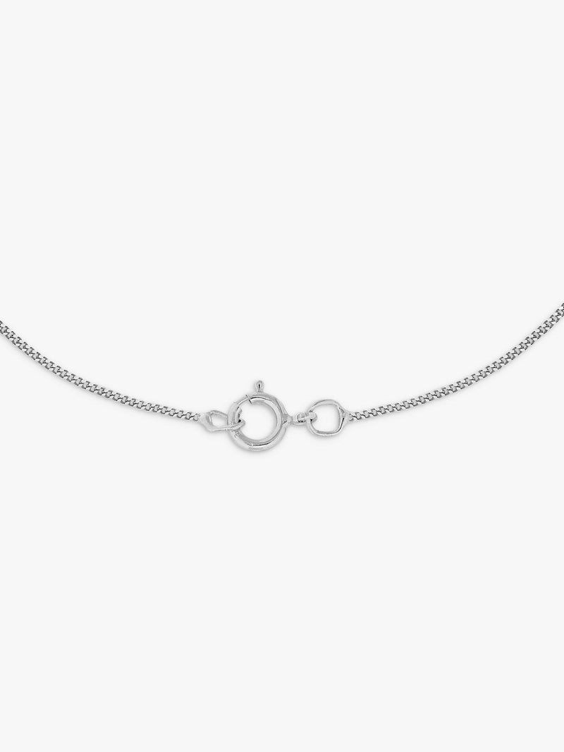 IBB 9ct white gold cross pendant on chain - British product